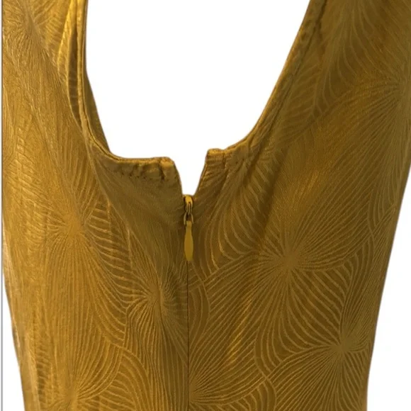 House of Harlow 1960 Chartreuse Cutout Satin Slip Midi Dress Size Medium - Picture 6 of 11